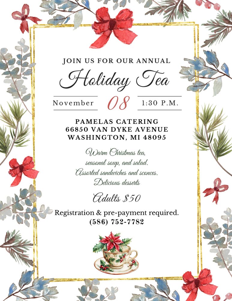 Holiday Tea November 8th, 2025