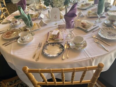 table set up