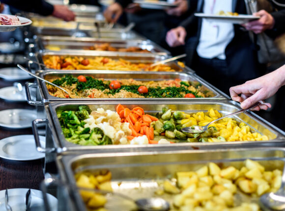 Cuisine,culinary,buffet,dinner,catering,dining,food,celebration,party,concept.